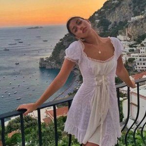 Boho Casual White Dress